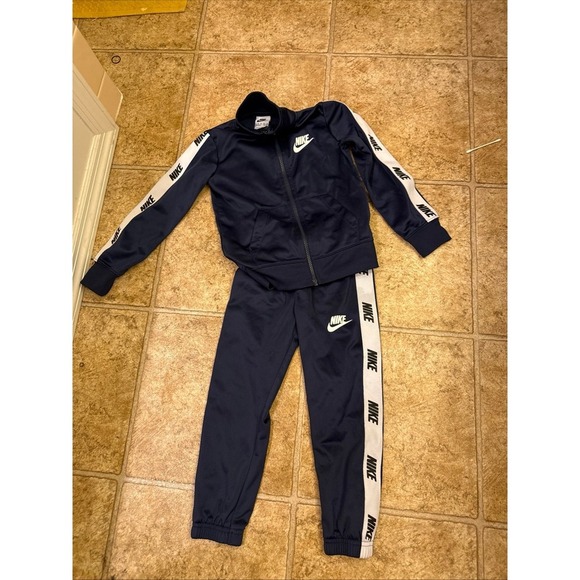 Nike Boys Full-Zip Track Suit Set – Navy Blue – Size 4T - Picture 5 of 5